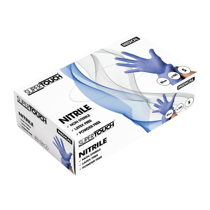 Supertouch Disposable Medical Powder free Nitrile 100 Gloves box | 12611