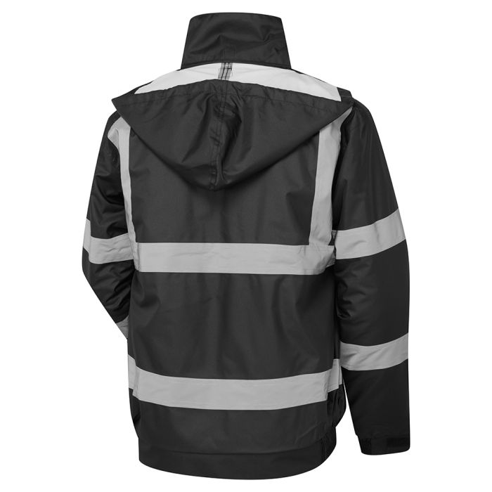 Security Bomber Jacket - With Tape - Quilted polyester lining
