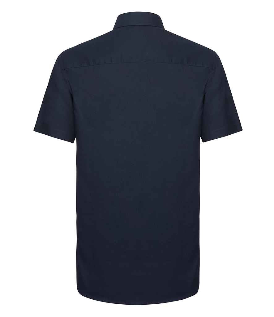 Russell Athletic Collection Short Sleeve Tailored Oxford Shirt