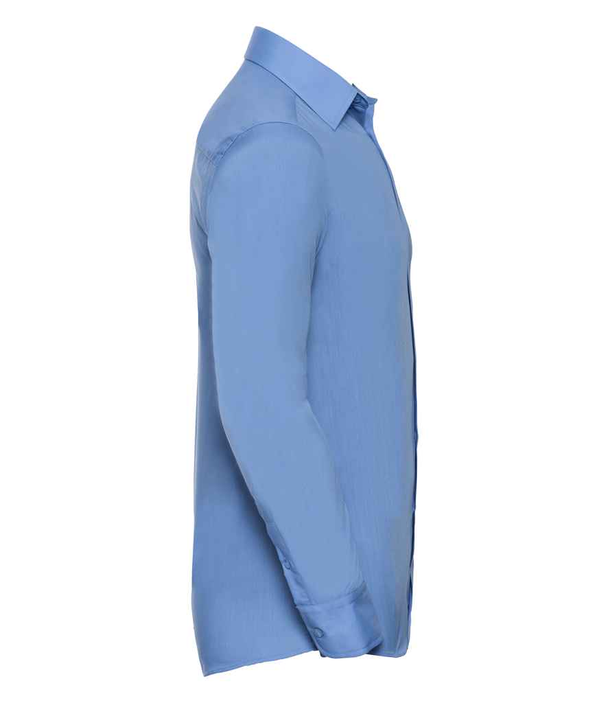 Russell Athletic Collection Long Sleeve Tailored Poplin Shirt