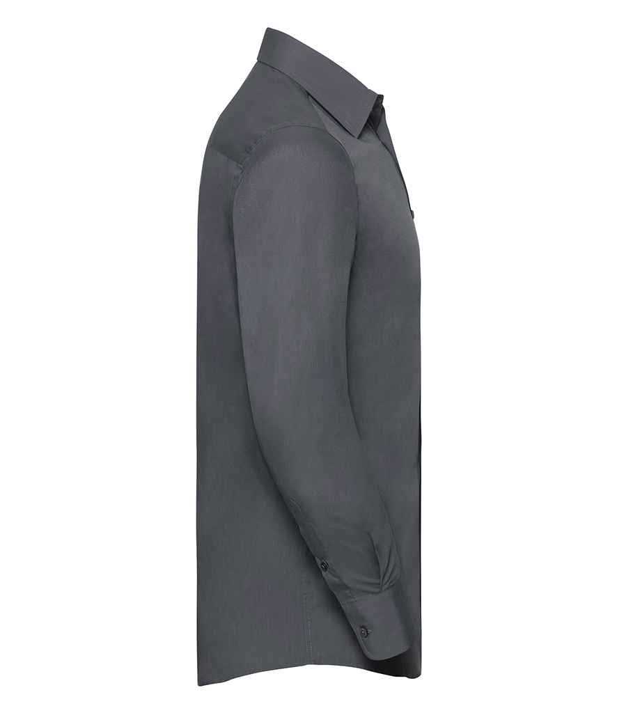 Russell Athletic Collection Long Sleeve Tailored Poplin Shirt