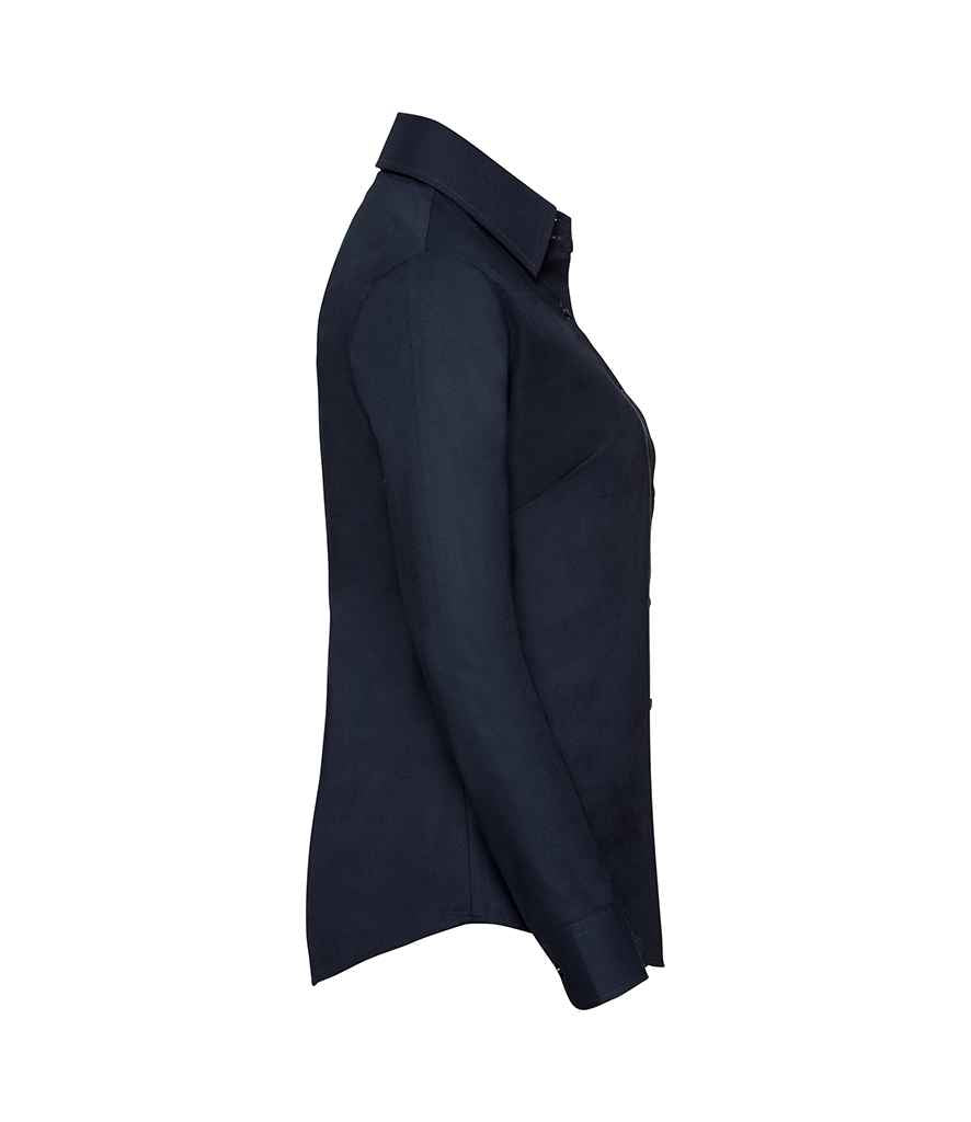 Russell Athletic Collection Ladies Long Sleeve Easy Care Oxford Shirt