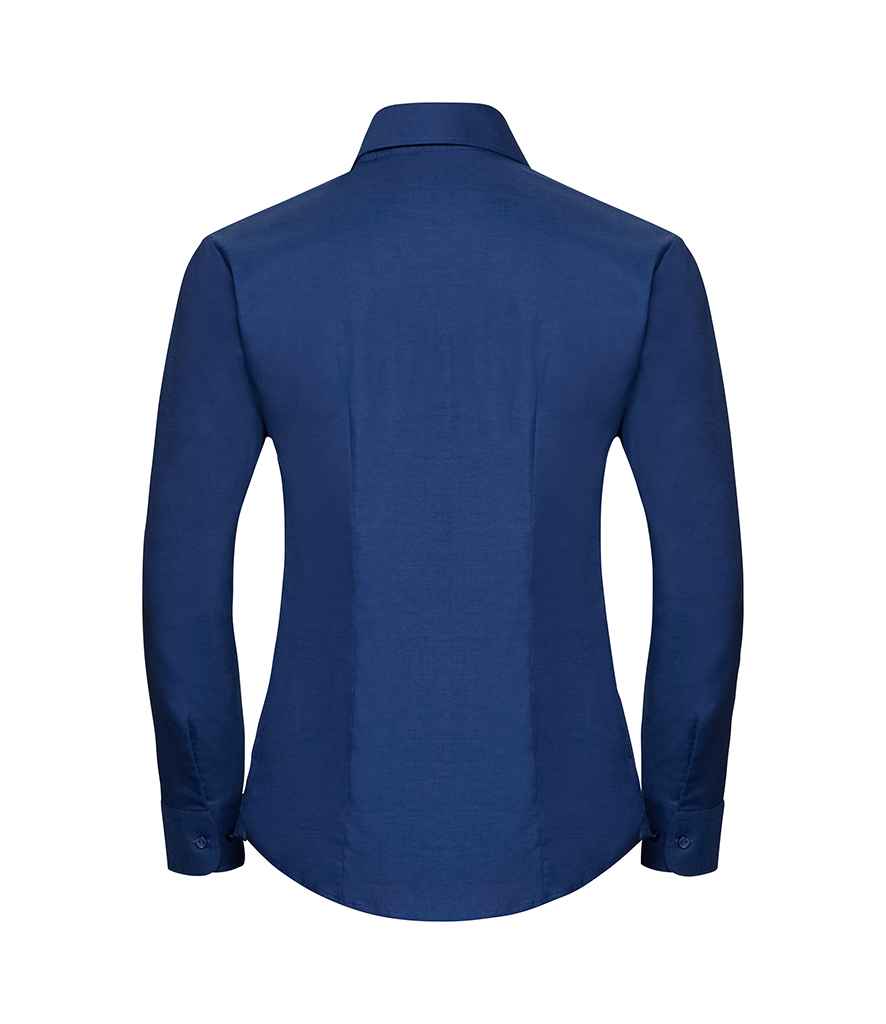 Russell Athletic Collection Ladies Long Sleeve Easy Care Oxford Shirt