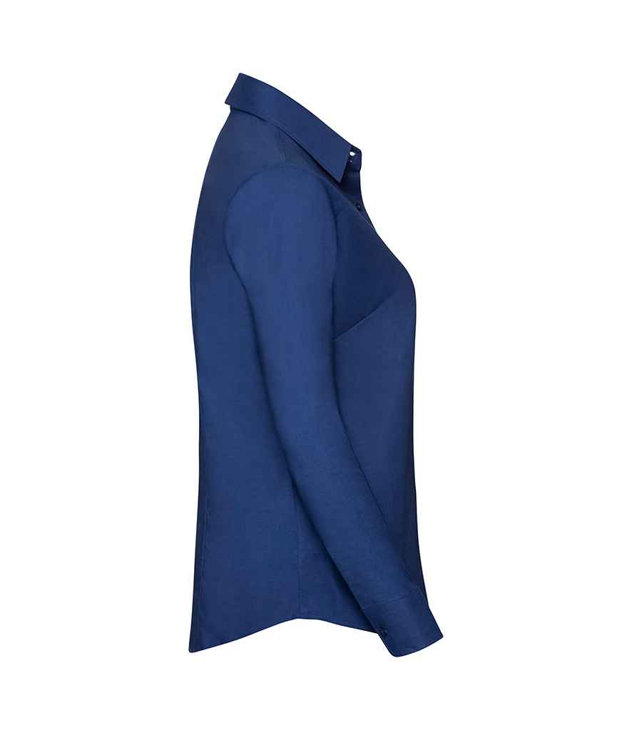 Russell Athletic Collection Ladies Long Sleeve Easy Care Oxford Shirt