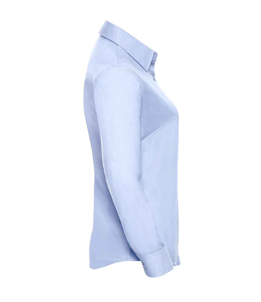 Russell Athletic Collection Ladies Long Sleeve Easy Care Oxford Shirt