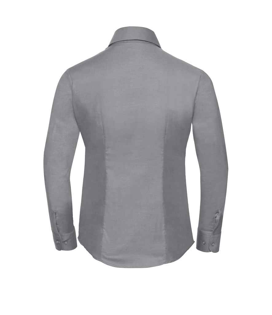 Russell Athletic Collection Ladies Long Sleeve Easy Care Oxford Shirt