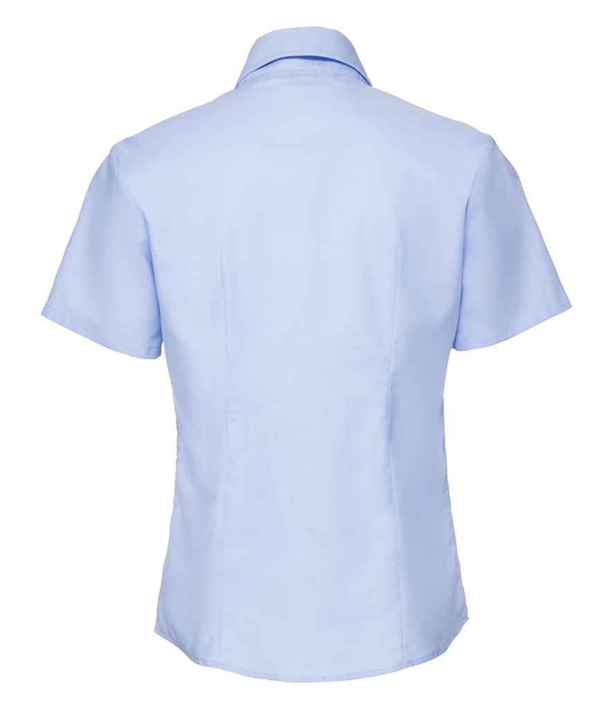 Russell Athletic Collection Ladies Short Sleeve Easy Care Oxford Shirt