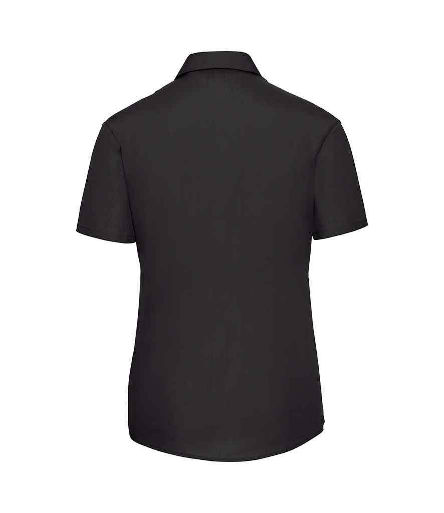 Russell Athletic Collection Ladies Short Sleeve Easy Care Poplin Shirt