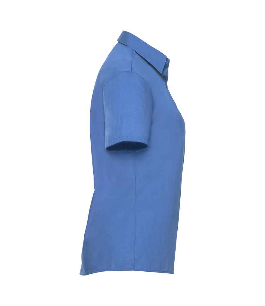 Russell Athletic Collection Ladies Short Sleeve Easy Care Poplin Shirt