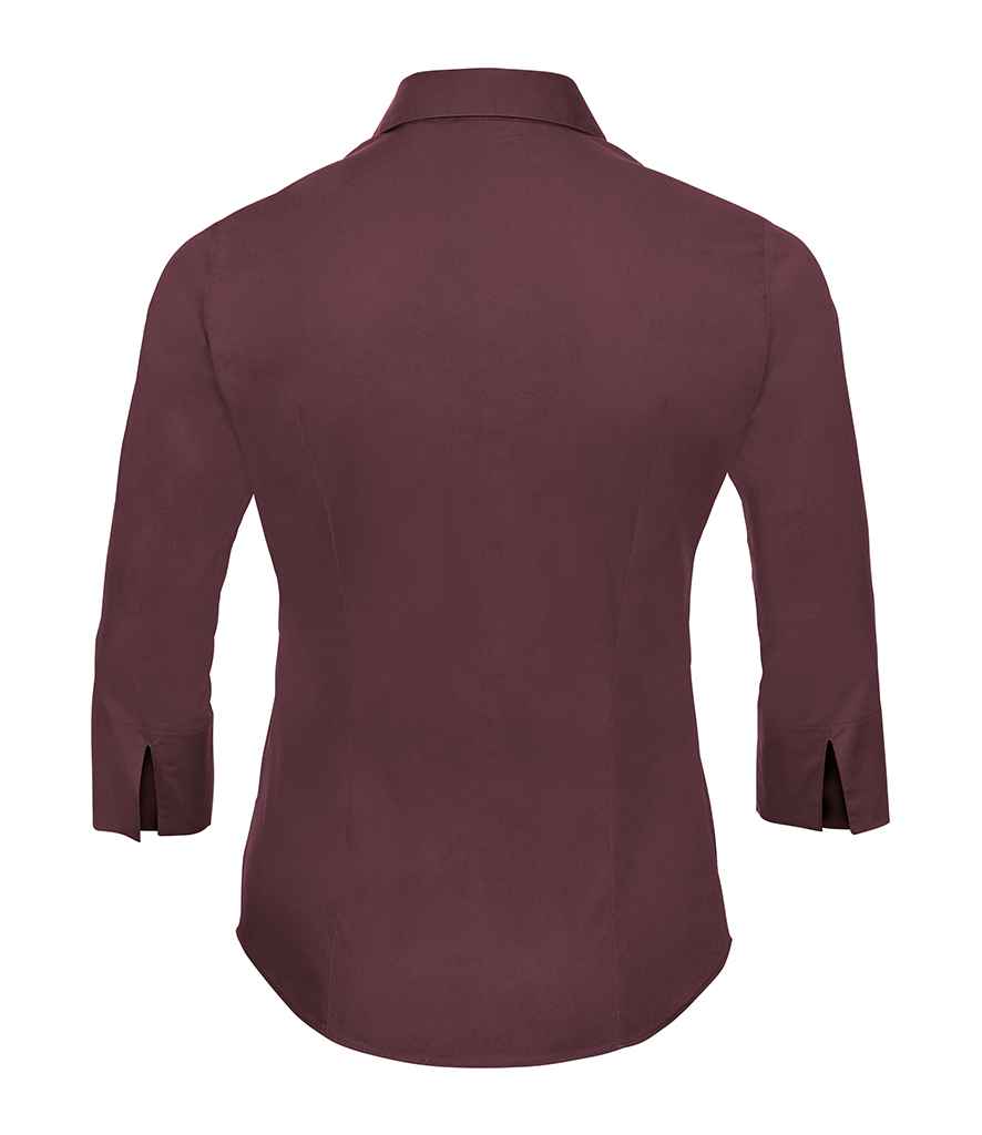Russell Athletic Collection Ladies 3/4 Sleeve Easy Care Fitted Shirt