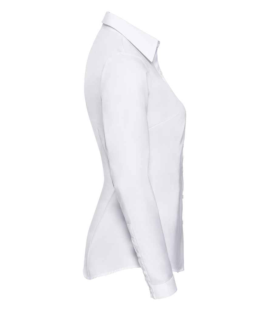 Russell Athletic Collection Ladies Long Sleeve Herringbone Shirt