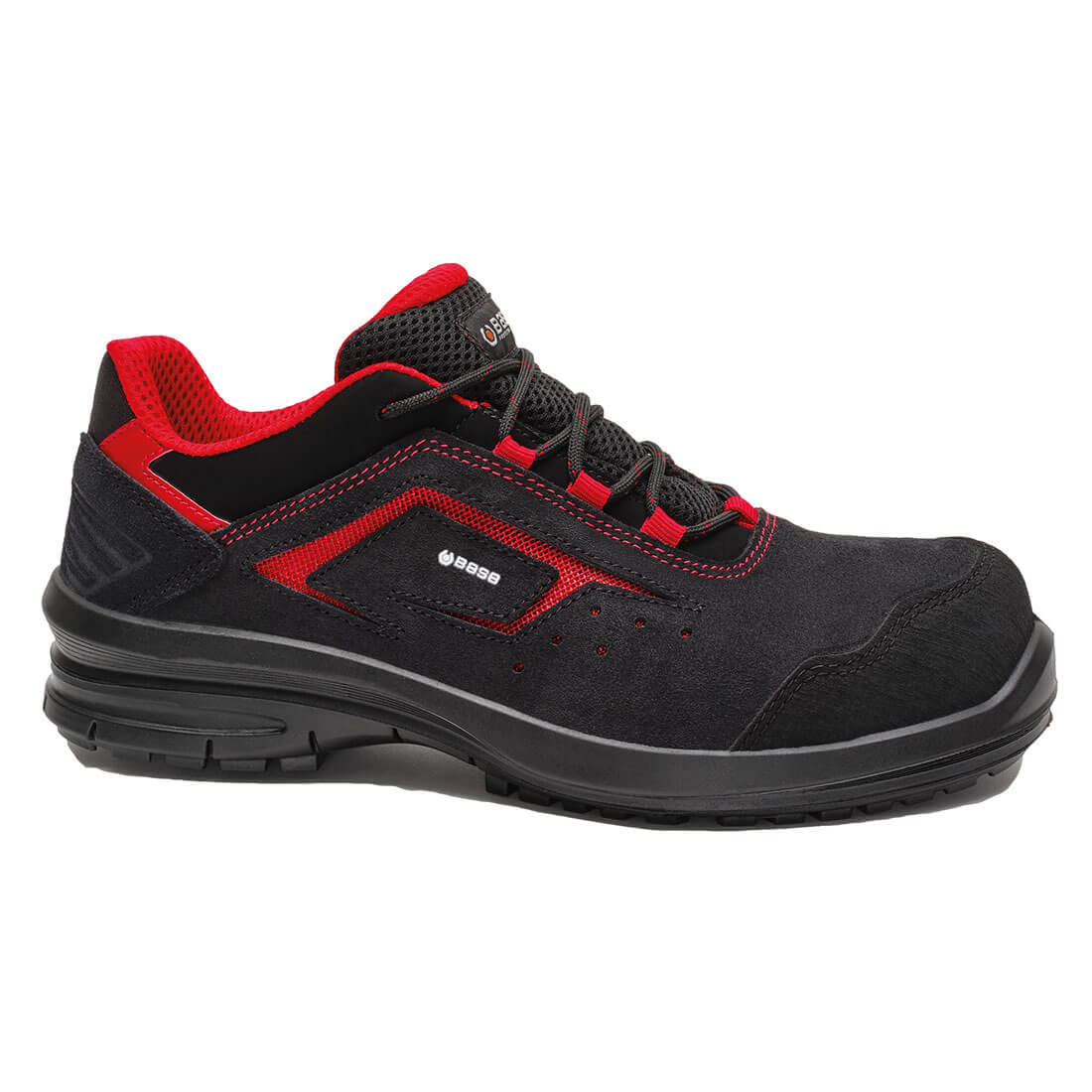 Portwest Base Protection Eris Shoe S1PL FO SR Black/Red B0982B