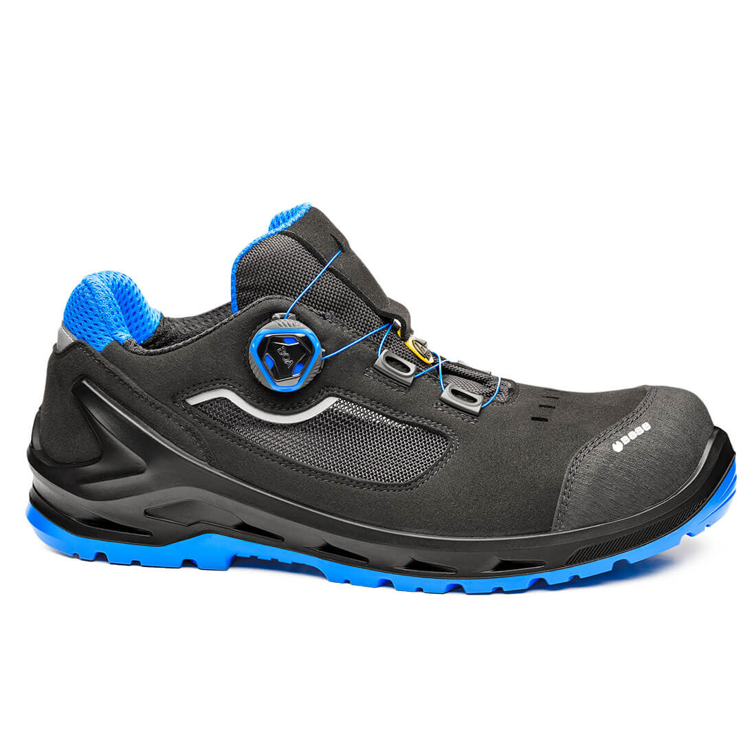 Portwest Base Protection I-Code Shoe S1P ESD SRC Black/Blue B1223