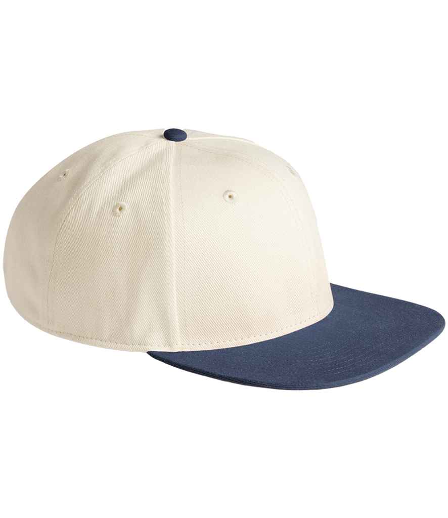 Beechfield Contrast Flat Peak 6 Panel Cap