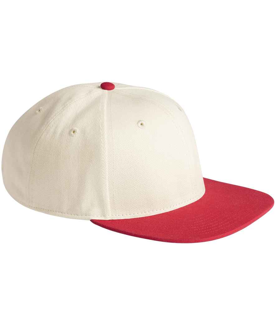 Beechfield Contrast Flat Peak 6 Panel Cap