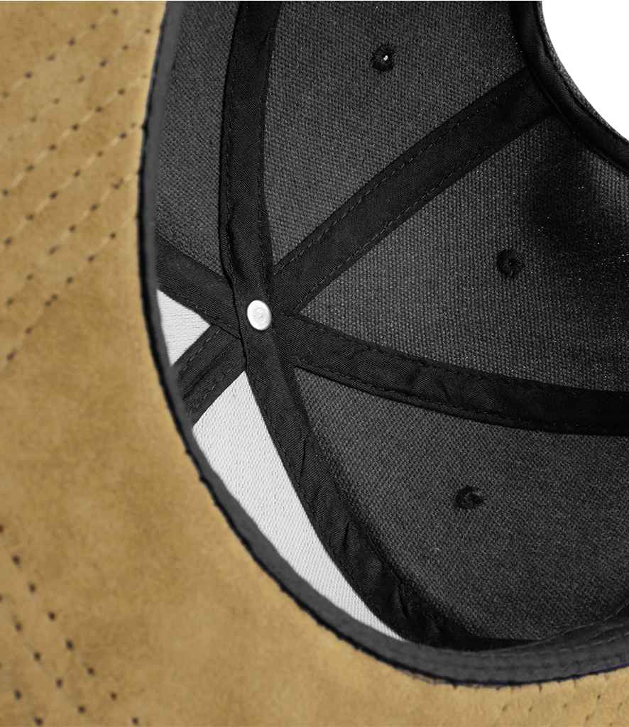 Beechfield Suede Peak Snapback Cap