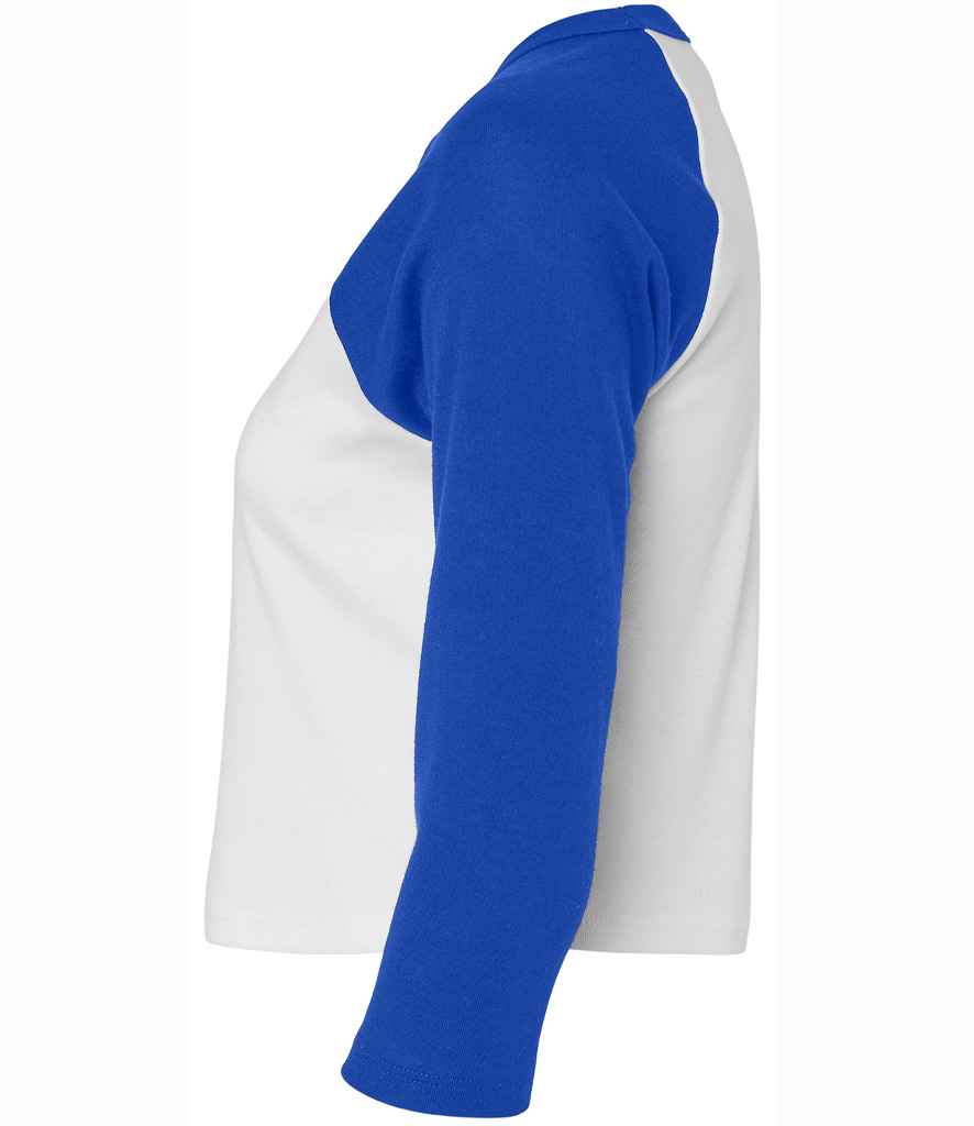 Bella Ladies Micro Rib 3/4 Raglan Baby T-Shirt