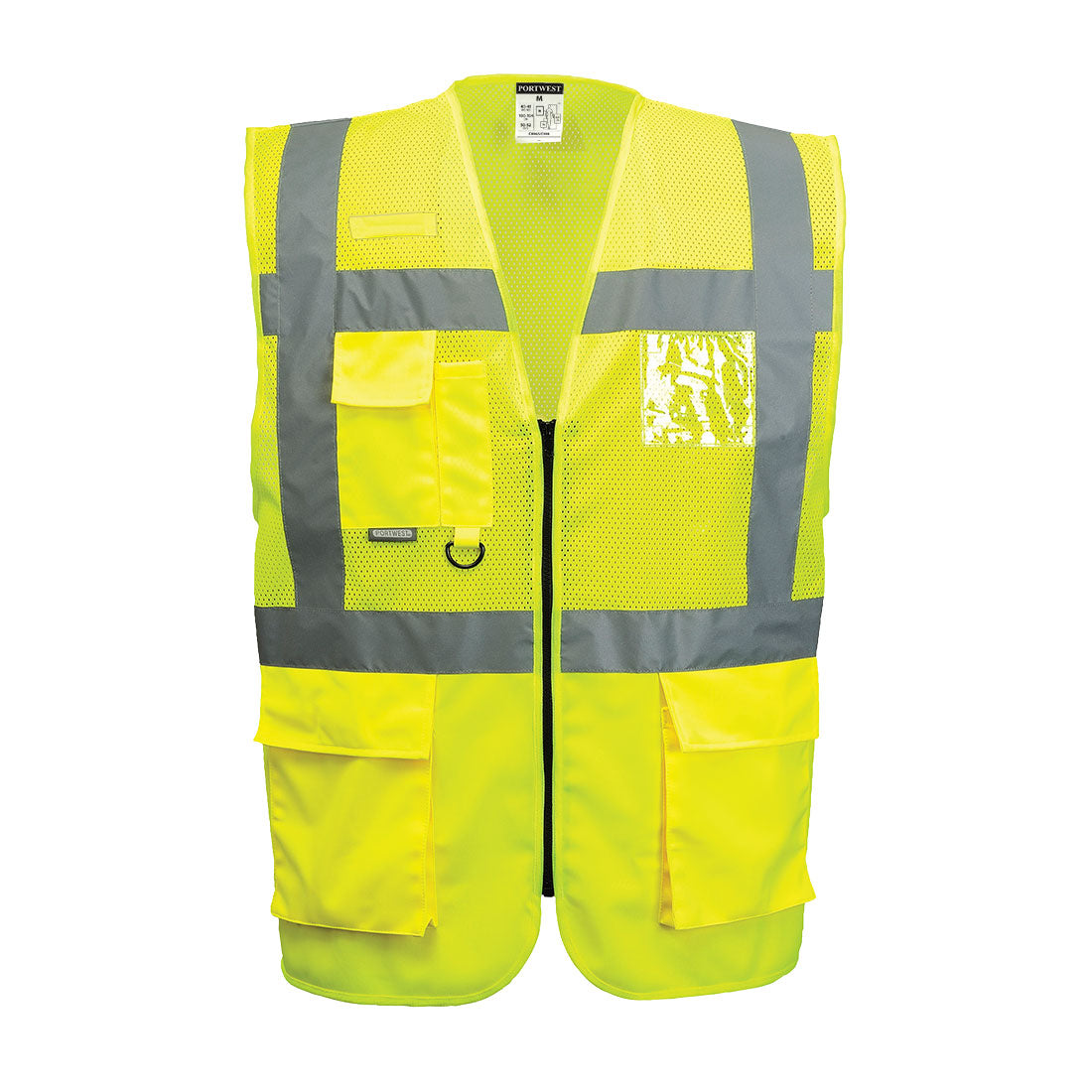 Portwest Madrid Hi-Vis Half Mesh Executive Vest C496