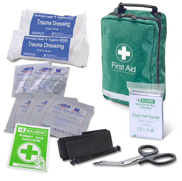 Click Medical Critical Injury Bag - High Risk BS8599-1:2019