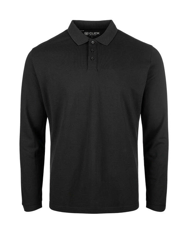 BEESWIFT CLICK WORKWEAR UNISEX LONG SLEEVE POLO SHIRT