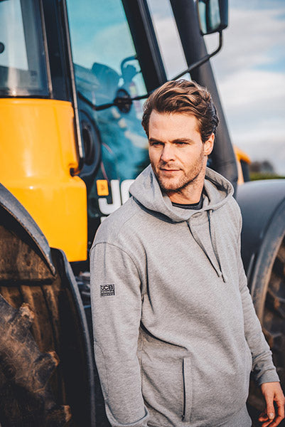 JCB - ESSENTIAL HOODIE D+AH GREY MARL