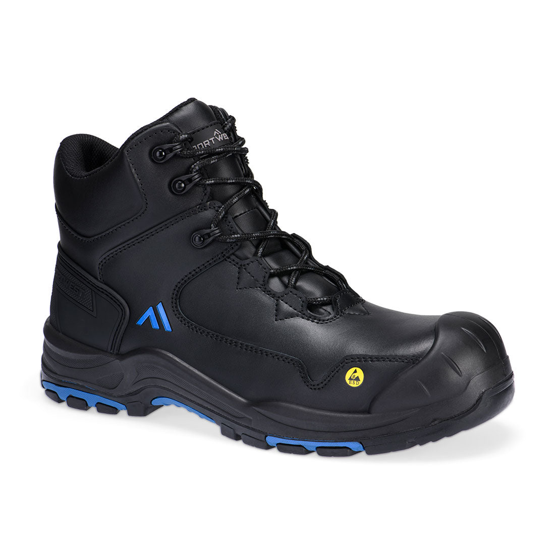 Portwest Composite Action Leather Mid Boot S3S ESD HRO SR SC FO FC18
