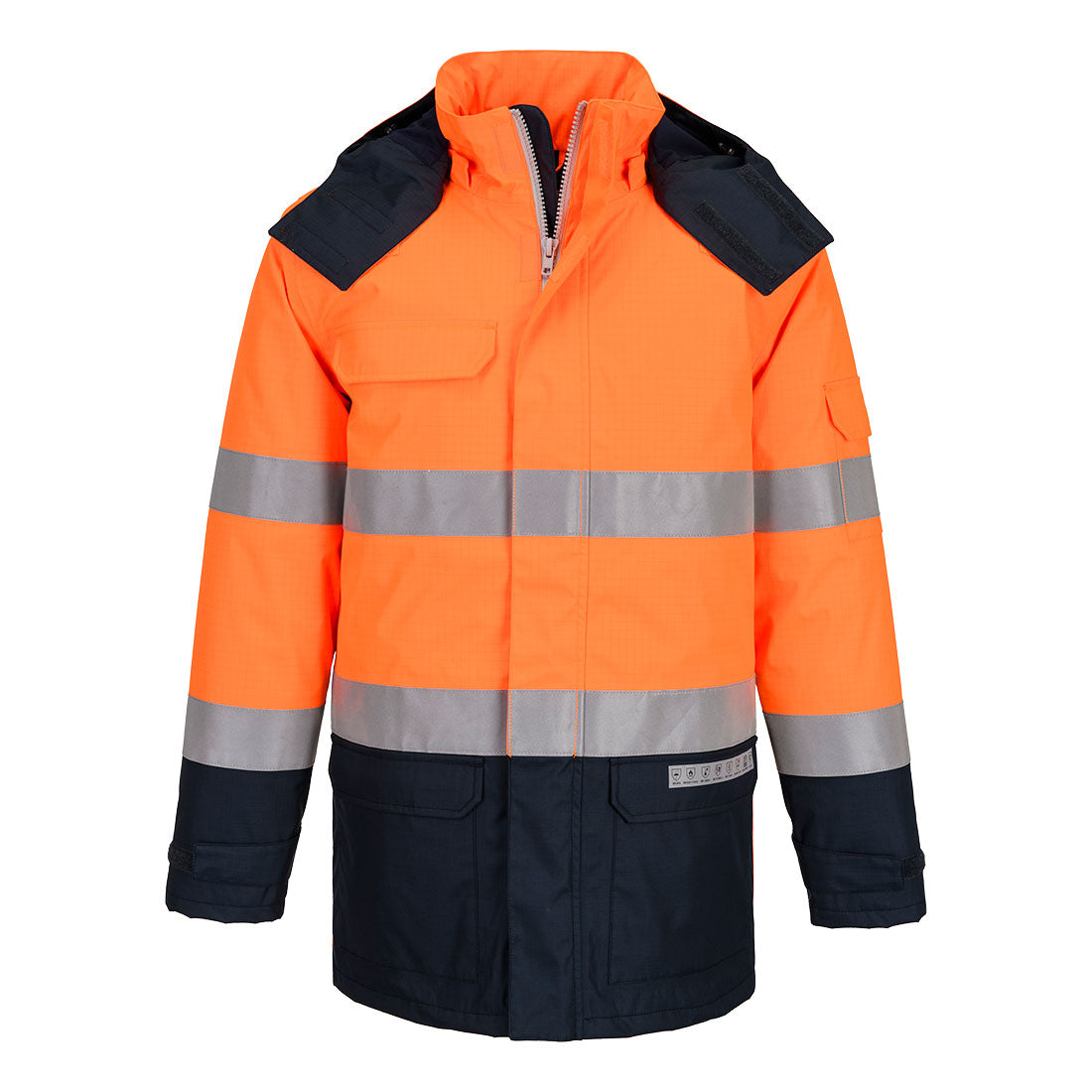 Portwest Bizflame Rain+ Hi-Vis Multi-Norm Contrast FR Winter Jacket FR617