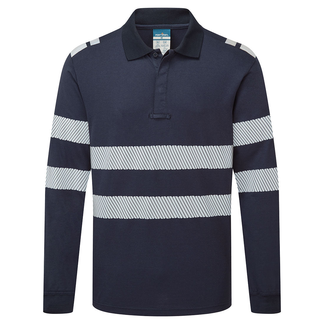 Portwest PW3 Modaflame Knit FR Long Sleeve Polo Shirt FR733