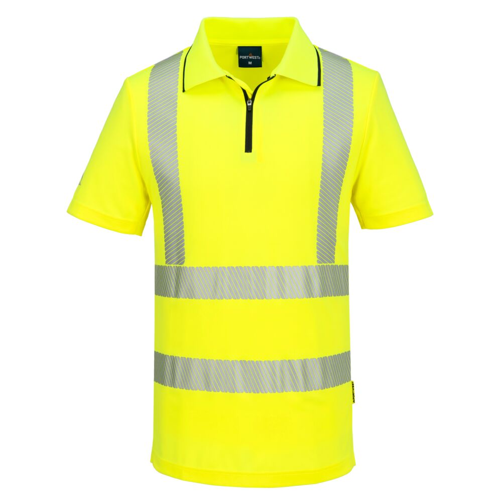 Portwest KX3 Sport Hi-Vis Zip Polo Shirt S/S KX302