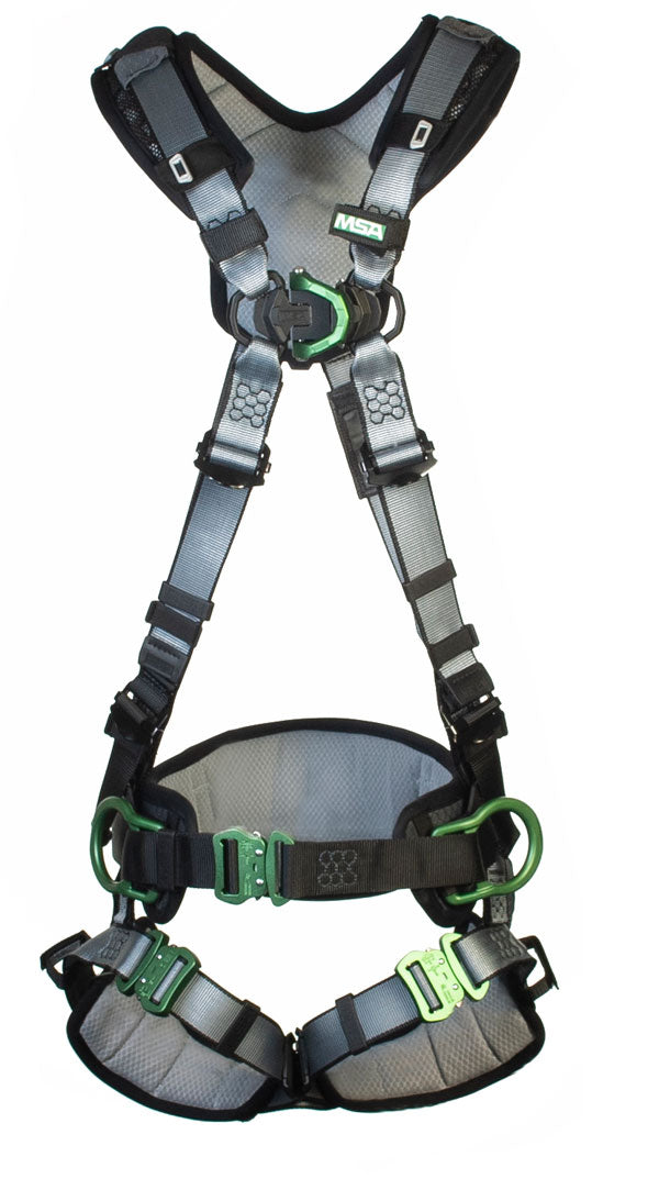 MSA Standard V-Fit Back/Chest/Hip D-Ring Bayonet Harness W/ W Belt