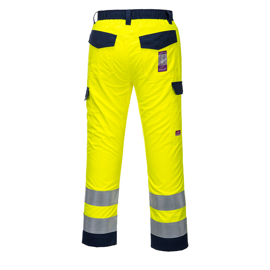 Portwest Modaflame Work Hi-Vis Multi-Norm Contrast FR Trousers MV46