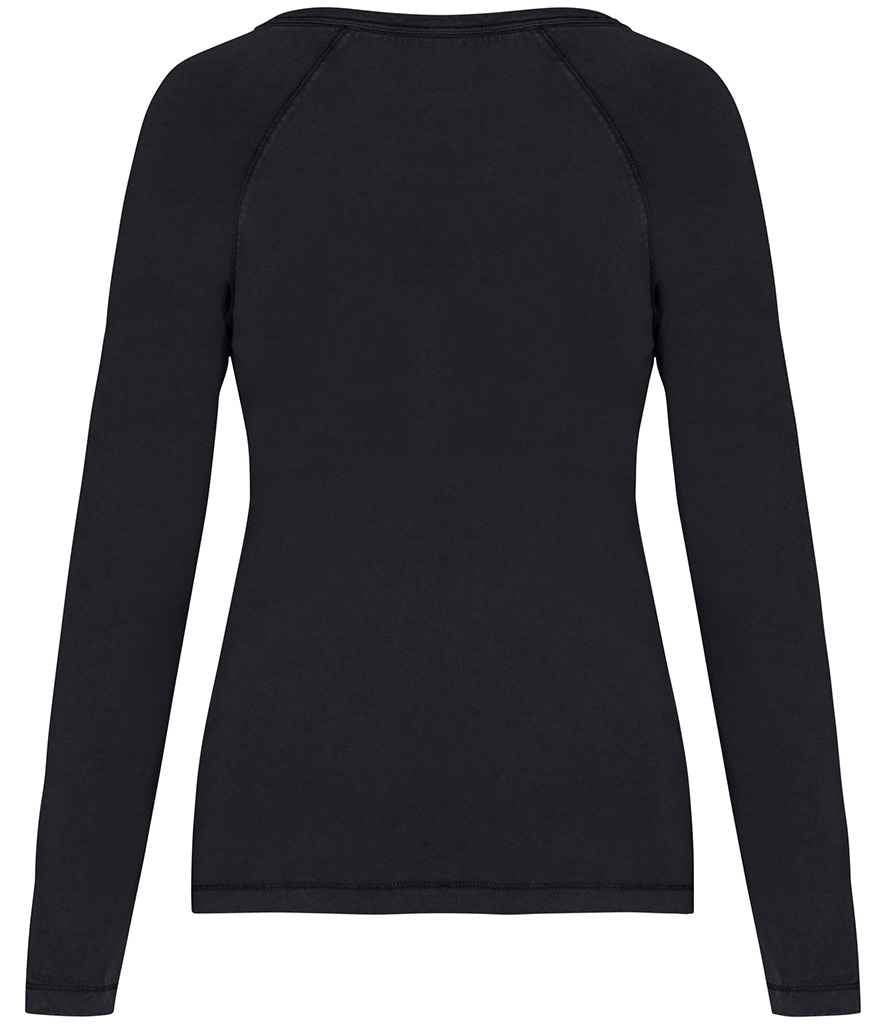 Native Spirit Ladies Raglan Long Sleeve Washed T-Shirt