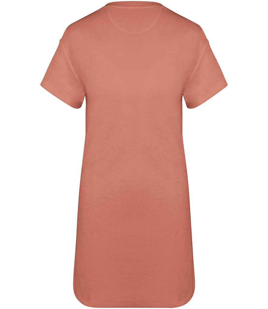 Native Spirit Ladies Terry Towel Dropped Shoulder T-Shirt Dress