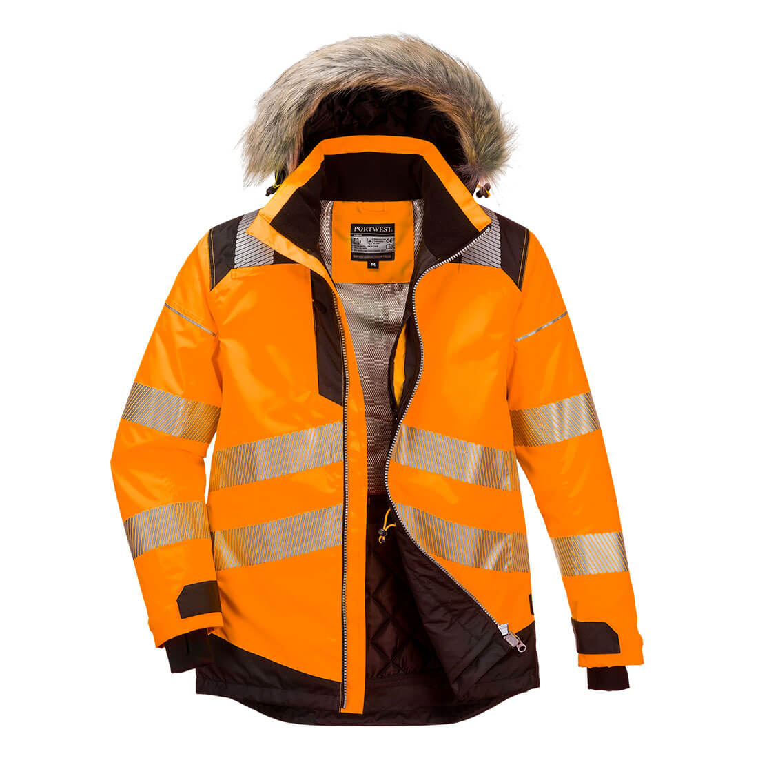 Portwest PW3 Hi-Vis Winter Parka Jacket