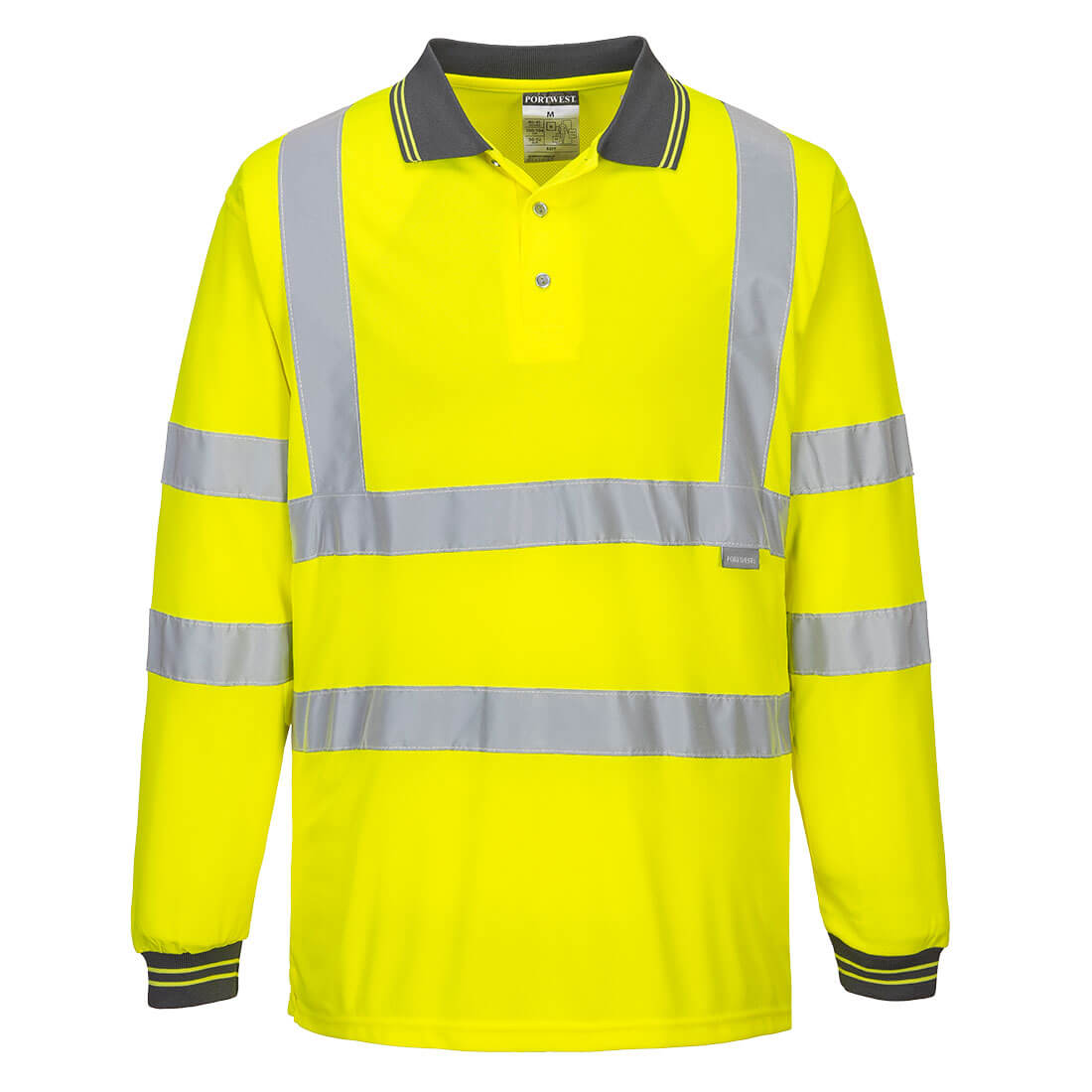 Portwest Hi-Vis Polo Shirt L/S S277