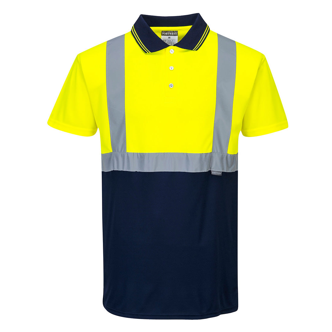 Portwest Hi-Vis Contrast Polo Shirt S/S