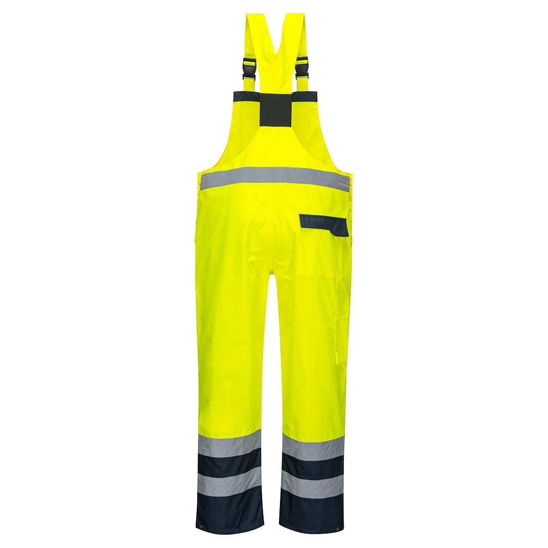 Portwest Hi-Vis Breathable Contrast Rain Bib and Brace S488