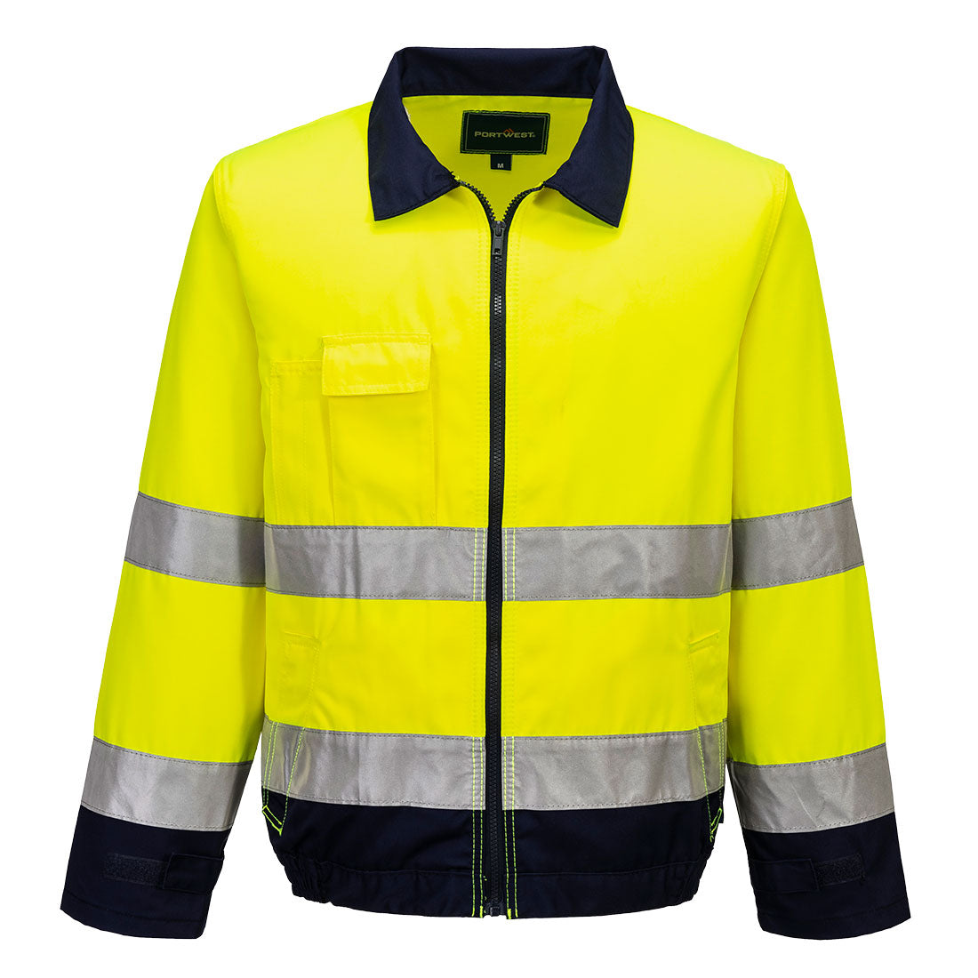 Portwest Madrid Hi-Vis Contrast Bomber Jacket TX70