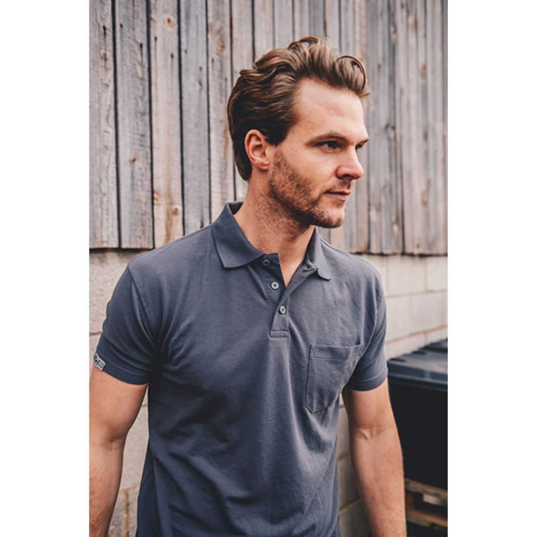 JCB - ESSENTIAL D+AK GREY POLO SHIRT