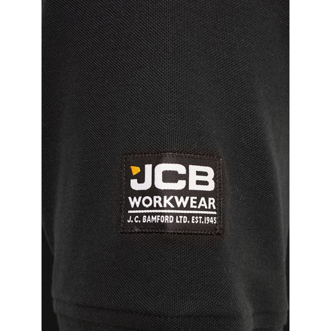 JCB TRADE WORK POLO Shirt BLACK