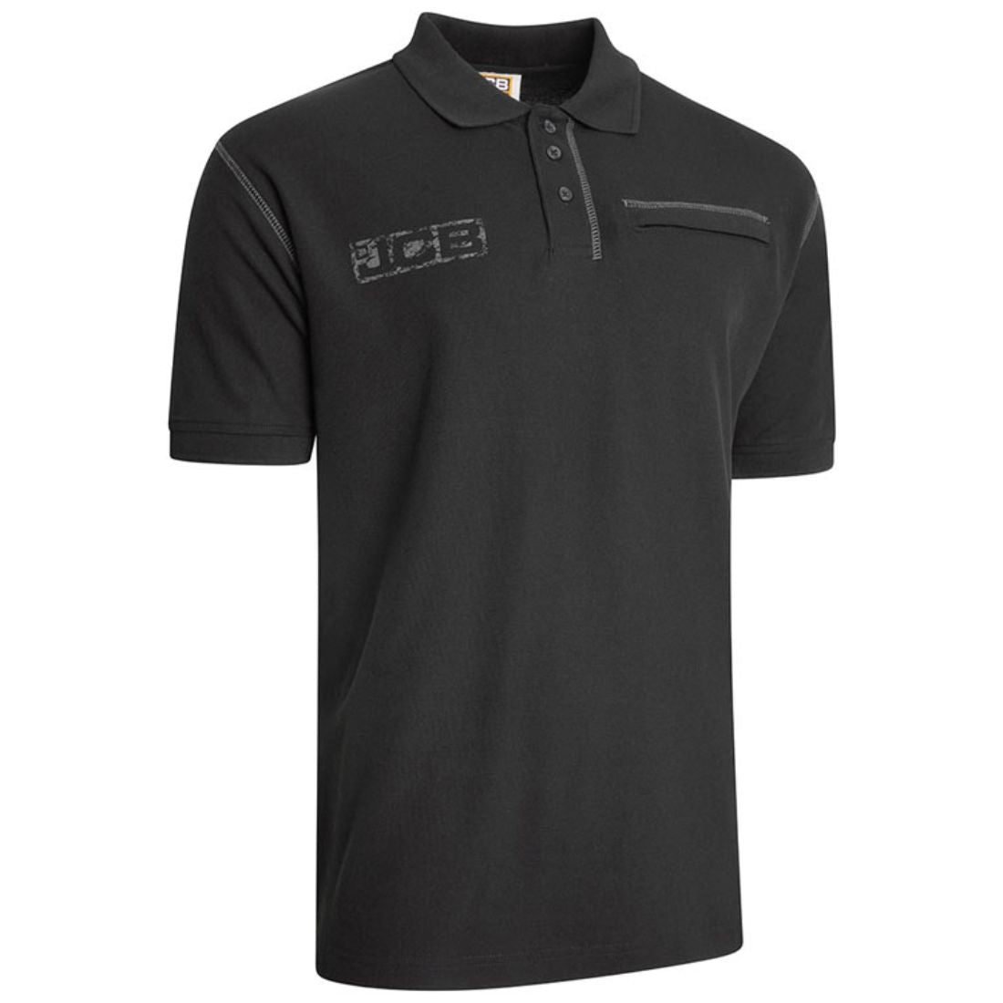 JCB TRADE WORK POLO Shirt BLACK