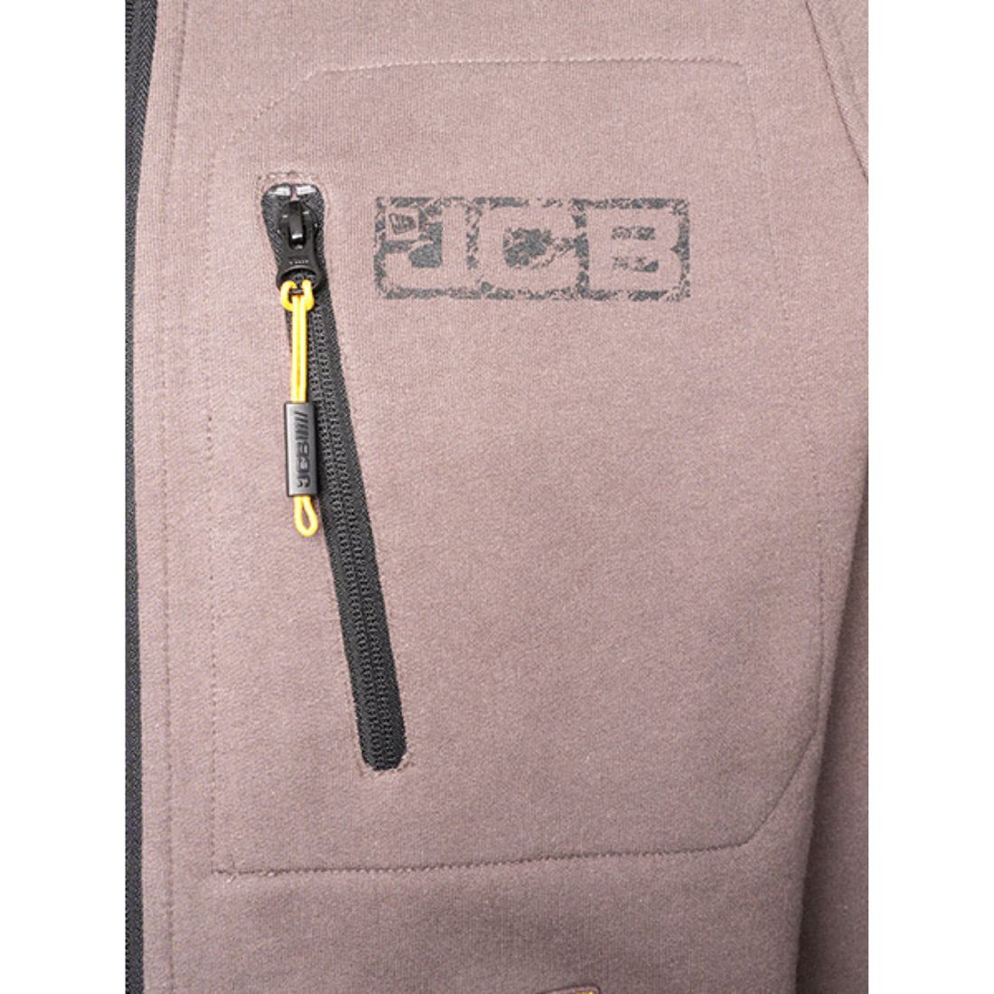 JCB TRADE ZIP THRU HOODIE GREY
