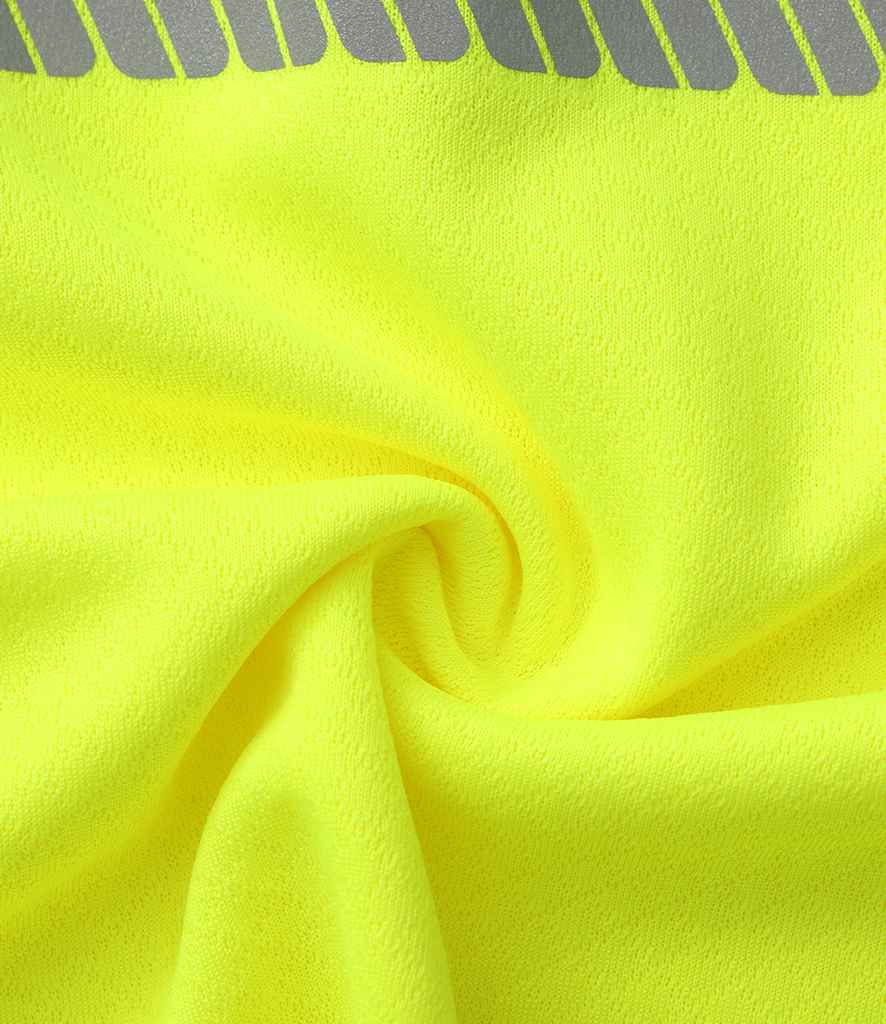 Yoko Mandarin Collar Zip Piqué Polo Shirt | Yellow