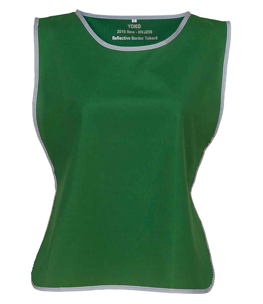 Yoko Hi-Vis Reflective Border Tabard | Paramedic Green - YOKO