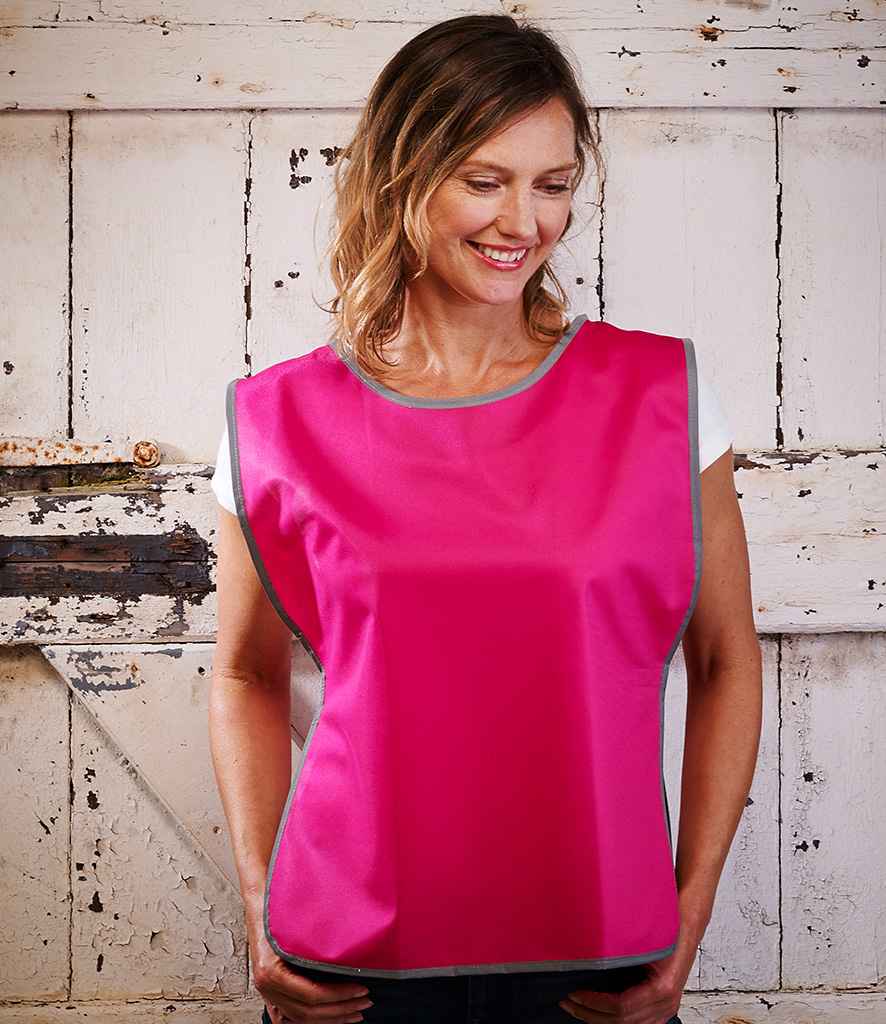 Yoko Hi-Vis Reflective Border Tabard | Raspberry - YOKO