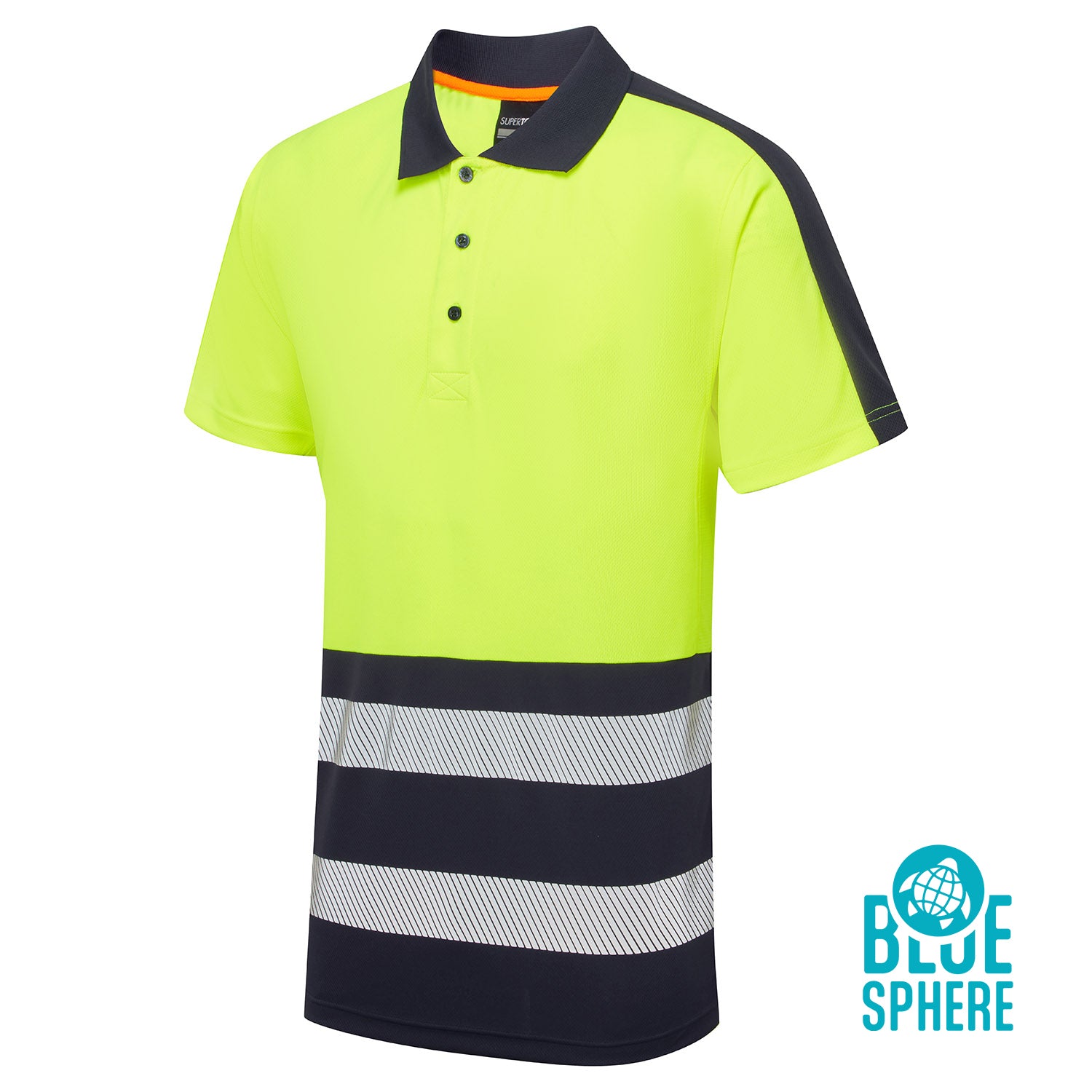 Essentials Hi-Vis Eco Coolair 2 Tone Polo Shirt