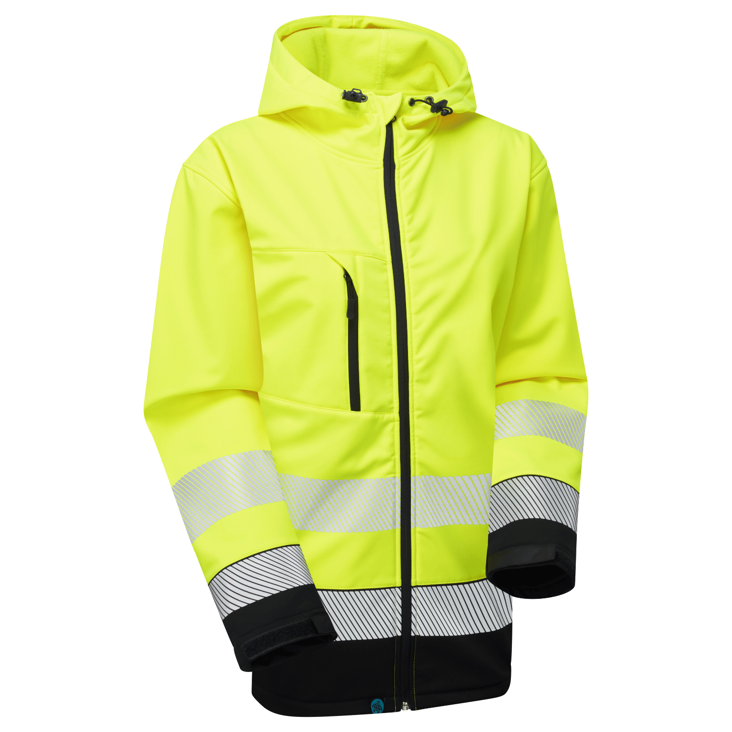 Essentials Hi-Vis Eco Hooded Softshell Jacket
