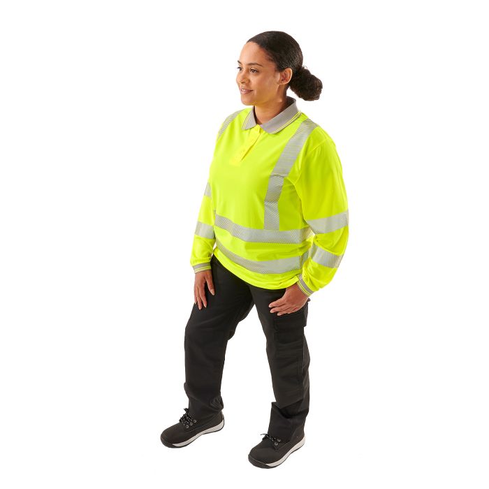 Ladies Hi Vis Jaya Birds Eye Polo