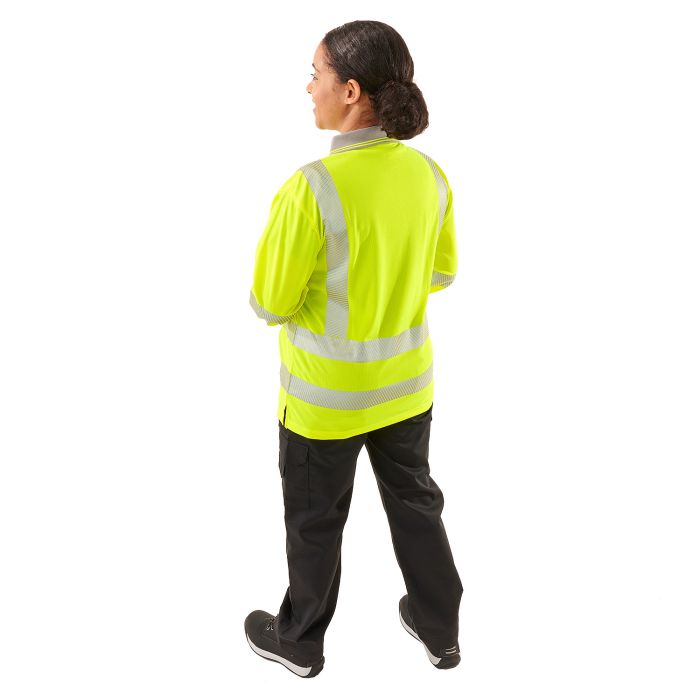 Ladies Hi Vis Jaya Birds Eye Polo