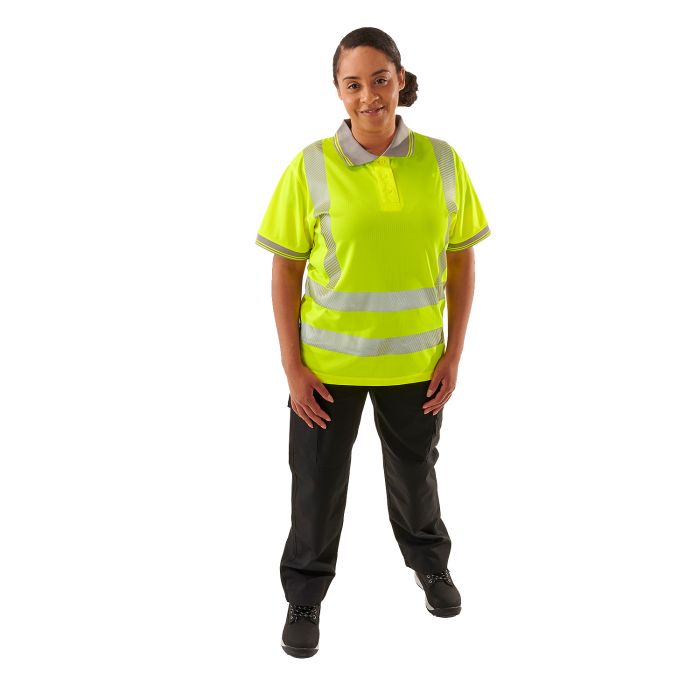 Ladies Hi Vis Savannah Birds Eye Polo